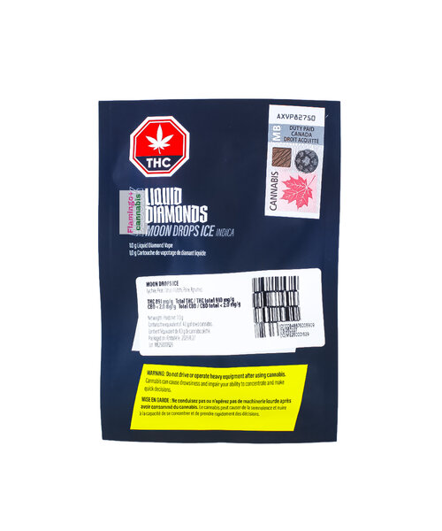Debunk Ice Moon Drops Liquid Diamonds Indica Cartridge 1G