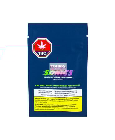 Edison Edison Sonics Kiwi Berry Burst 1:1 Sativa Nano Gummies 2X5MG Edison Edison Sonics Kiwi Berry Burst 1:1 Sativa Nano Gummies 2X5MG