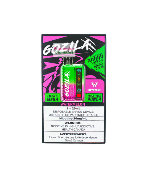 Keystone Gozilla Rechargeable Disposable 20k Puff MB Watermelon