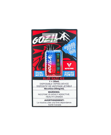 Keystone Keystone Gozilla Rechargeable Disposable 20k Puff MB Blue Razz Ice Keystone Keystone Gozilla Rechargeable Disposable 20k Puff MB Blue Razz Ice