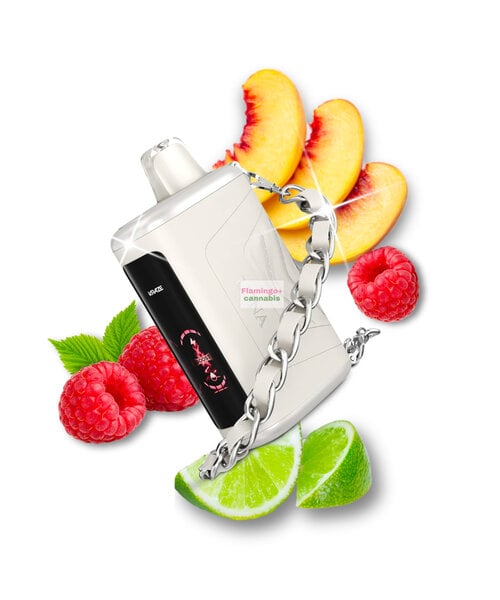 Kraze LUNA Luxury 42k Puff Rechargeable Disposable MB White Peach Razz Lime