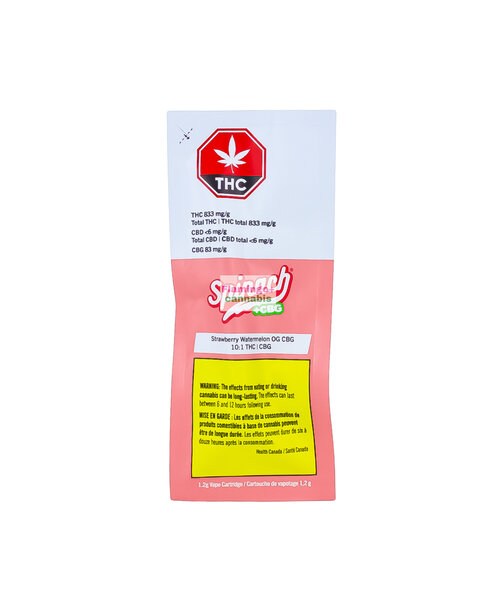 Spinach Strawberry Watermelon 10:1 THC + CBG Cartridge 1.2G