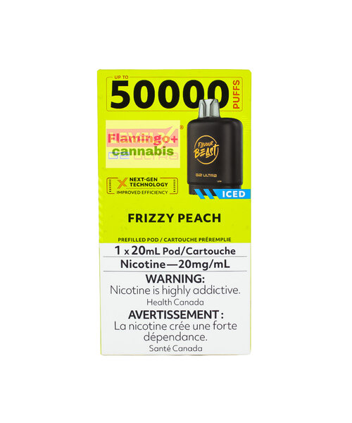 Flavour Beast Level-X G2 Ultra 50k Puff Pre-Filled Pod MB Frizzy Peach