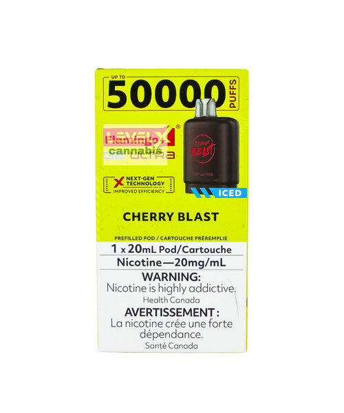 Flavour Beast Level-X G2 Ultra 50k Puff Pre-Filled Pod MB Cherry Blast