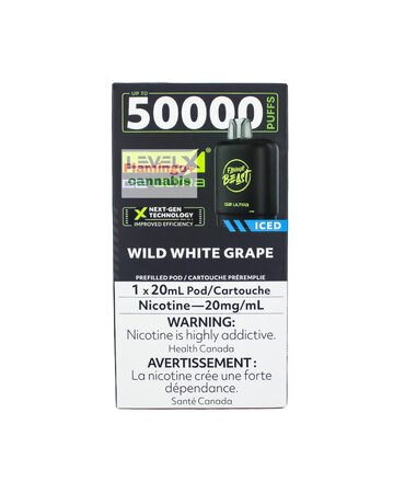 Flavour Beast Flavour Beast Level-X G2 Ultra 50k Puff Pre-Filled Pod MB Wild White Grape