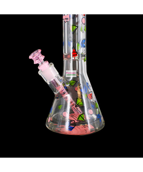 Castle Glassworks 18" Diamonds Beaker Bong