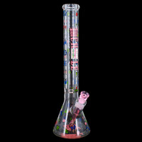 Castle Glassworks 18" Diamonds Beaker Bong