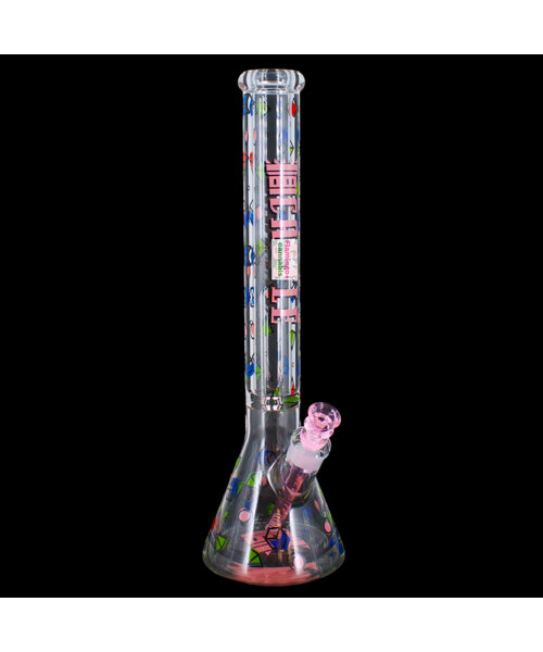 Castle Glassworks 18" Diamonds Beaker Bong