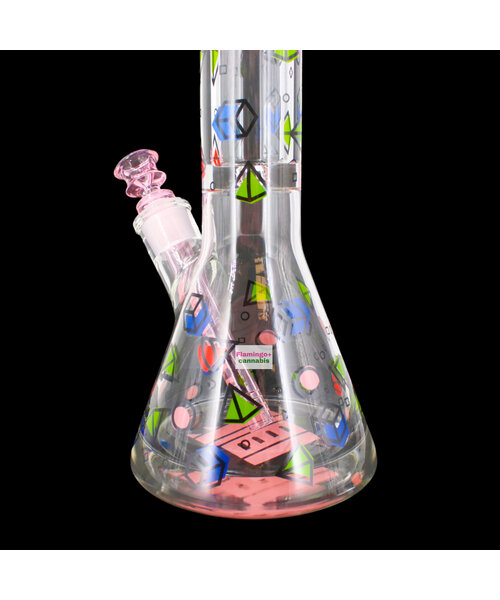 Castle Glassworks 18" Diamonds Beaker Bong