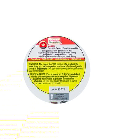 Dab Bods Dab Bods Dap N Dips Peach THC Pouches X10