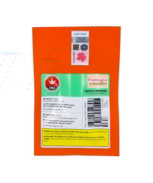 Palmetto Peach & Lemonade 3In1 Disposable 1G