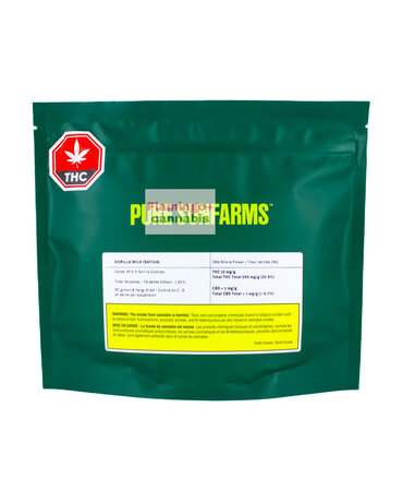 Pure Sun Farms Pure Sun Farms Gorilla Milk Sativa Flower 28G Pure Sun Farms Pure Sun Farms Gorilla Milk Sativa Flower 28G