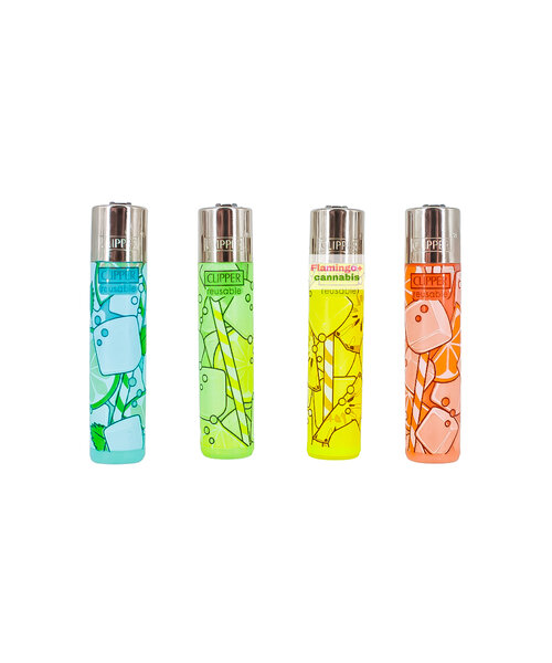 Clipper Refillable Lighter Liquid Light Design (Assorted)