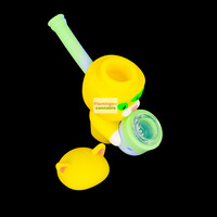 4" Three-Eyed Cat Silicone Pipe (w/Secret Stash)