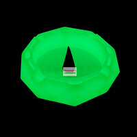 Lit Silicone 5" Round Ashtray w/Centre Poker
