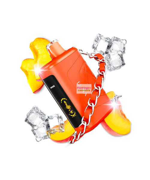 Kraze LUNA Luxury 42k Puff Rechargeable Disposable MB Frizzy Peach G Ice