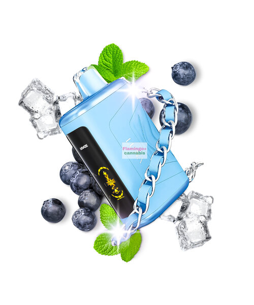 Kraze LUNA Luxury 42k Puff Rechargeable Disposable MB Aquamarine Star B Ice