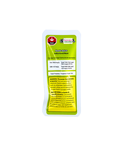 Slerp Apple Splice Cured Indica Resin Cartridge 1G