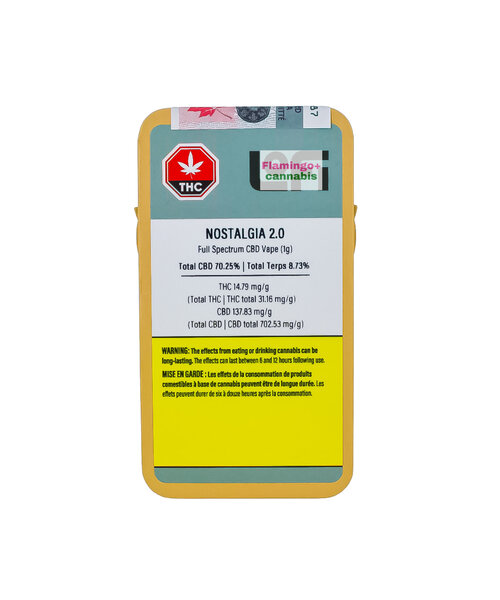 Woody Nelson Nostalgia 2.0 Hybrid CBD Cartridge 1G