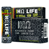 BATTERY HOHMTECH LIFE4 18650 3015MAH 22.1AMP (Grey/Yellow)