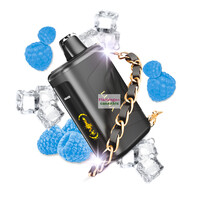 Kraze LUNA Luxury 42k Puff Rechargeable Disposable MB Sapphire Blue Razz Ice