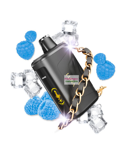 Kraze LUNA Luxury 42k Puff Rechargeable Disposable MB Sapphire Blue Razz Ice