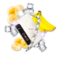 Kraze LUNA Luxury 42k Puff Rechargeable Disposable MB Topaz Banana Ice