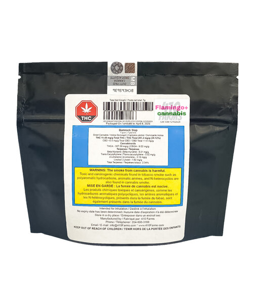410 Farms Bannock Slap Indica Flower 7G