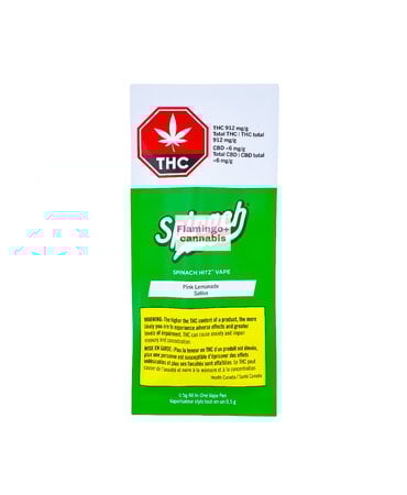 Spinach Spinach Hitz Pink Lemonade Sativa Disposable 0.5G