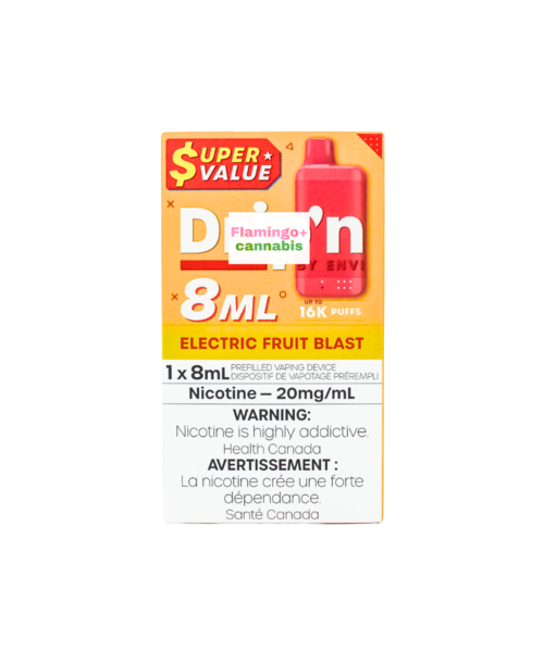 Drip'N Super Value 8ml Disposable 16k Puffs MB Electric Fruit Blast