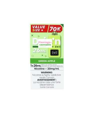 ENVI Drip'N Super Value 26ml Disposable 70k Puffs MB Green Apple
