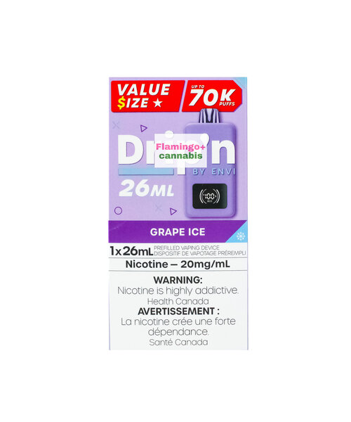 Drip'N Super Value 26ml Disposable 70k Puffs MB Grape Ice