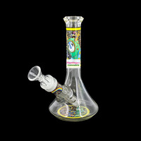 Pulsar Design Series 6.75" Beaker Bong  The World Was Mad