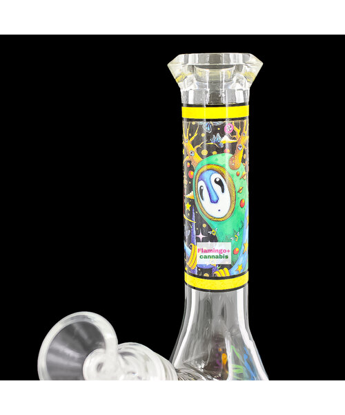 Pulsar Design Series 6.75" Beaker Bong  The World Was Mad