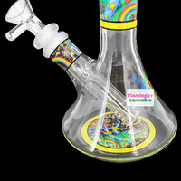 Pulsar Design Series 6.75" Beaker Bong  The World Was Mad