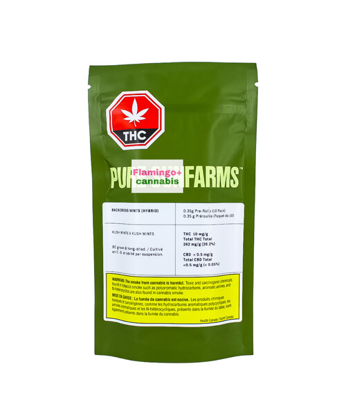 Pure Sun Farms Backcross Mints Hybrid Pre-Rolls 10X0.35G