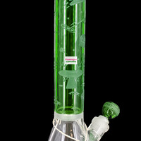 Milky Way Glass 16" Alien Artifacts Beaker Bong Green