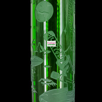 Milky Way Glass 16" Alien Artifacts Beaker Bong Green