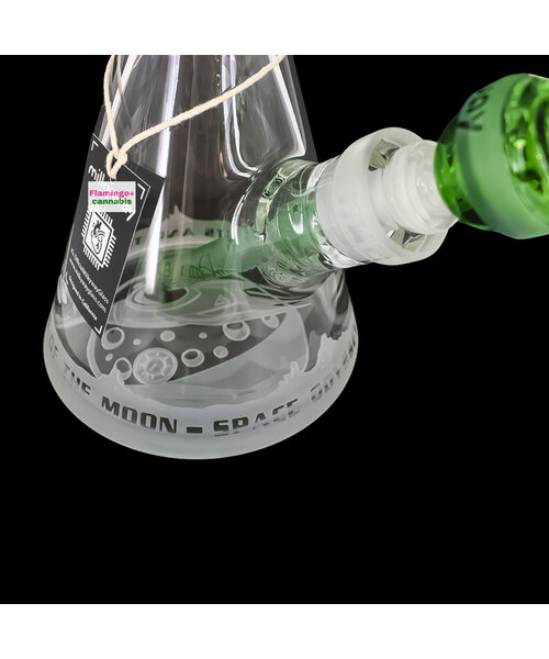 Milky Way Glass 16" Alien Artifacts Beaker Bong Green