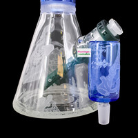 Milky Way Glass 16" Catlantis Beaker Bong Blue
