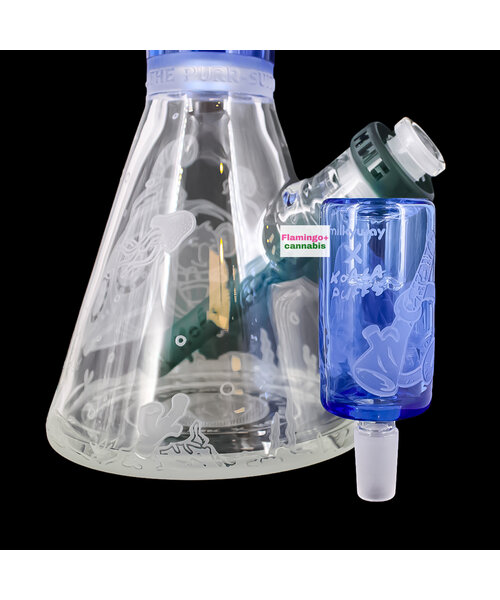 Milky Way Glass 16" Catlantis Beaker Bong Blue