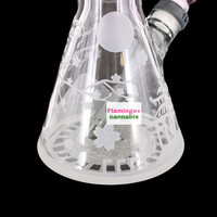 Milky Way Glass 16" Femme Samurai Beaker Bong Pink