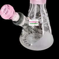 Milky Way Glass 16" Femme Samurai Beaker Bong Pink