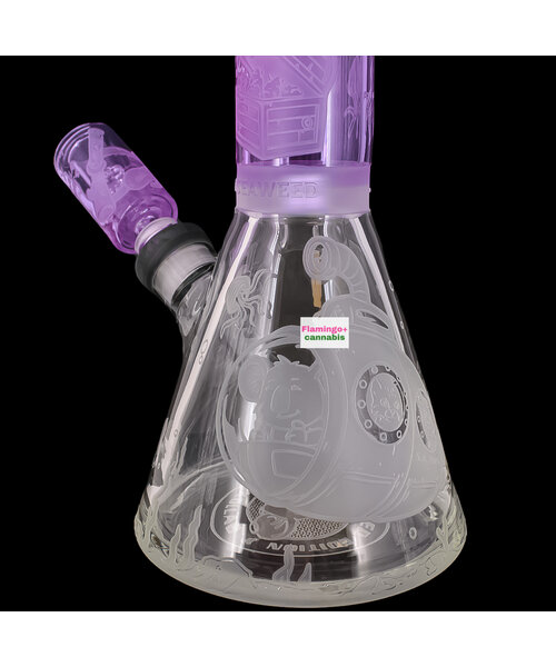 Milky Way Glass 16" Catlantis Beaker Bong Purple