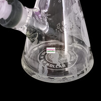 Milky Way Glass 16" Catlantis Beaker Bong Purple