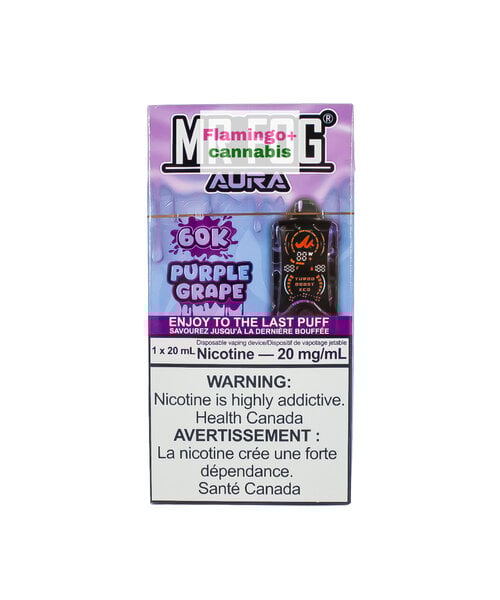 Mr Fog AURA 60k Puff Rechargeable Disposable MB Purple Grape