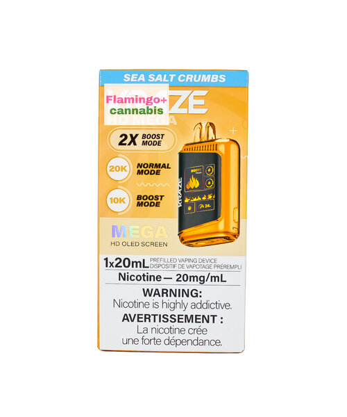 Kraze HD Mega 20k Disposable 20mg MB Sea Salt Crumbs