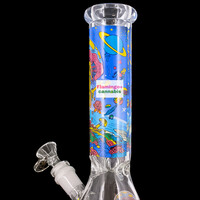 OG Original 10" 5mm Trippy Sponge Beaker Bong Goo Lagoon