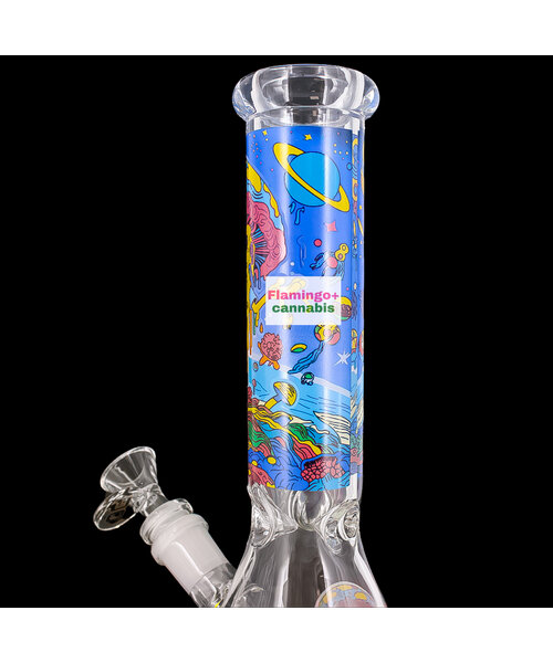 OG Original 10" 5mm Trippy Sponge Beaker Bong Goo Lagoon