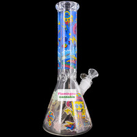 OG Original 10" 5mm Trippy Sponge Beaker Bong Goo Lagoon